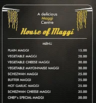 House Of Maggi menu 1