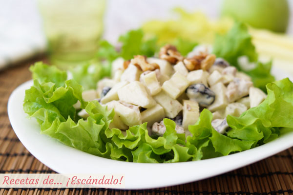 Como hacer la ensalada waldorf