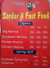 Sardar Ji Fast Food menu 1