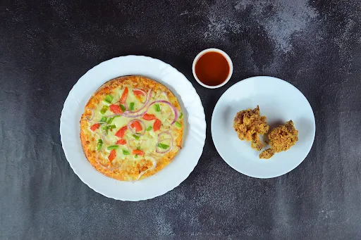 Chicken Pizza [8 Inches] And Lolly Pops 2 Pcs