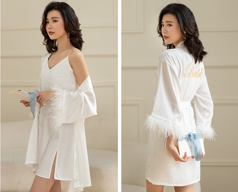 Title 9, Womens Ice Silk Feather Pajamas Two Piece Set,...