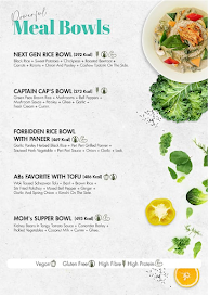 Nutridock menu 1