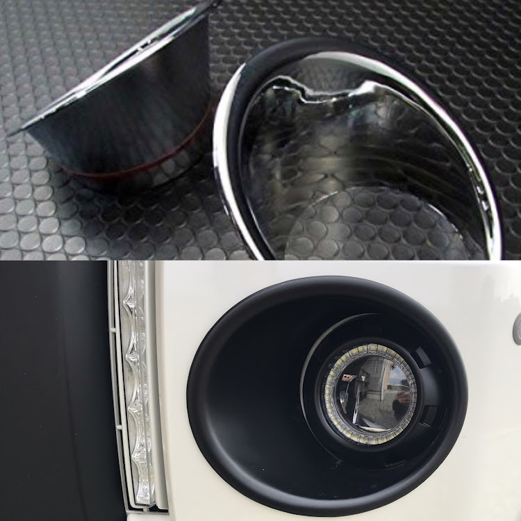 デリカD:5のフォグランプカバー・カバー加工・微妙に関するカスタム事例の投稿画像2枚目