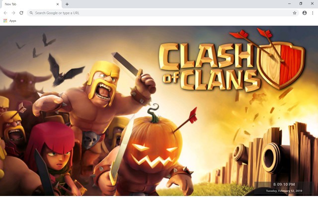 clash of clans wallpaper New Tab 2021 chrome extension