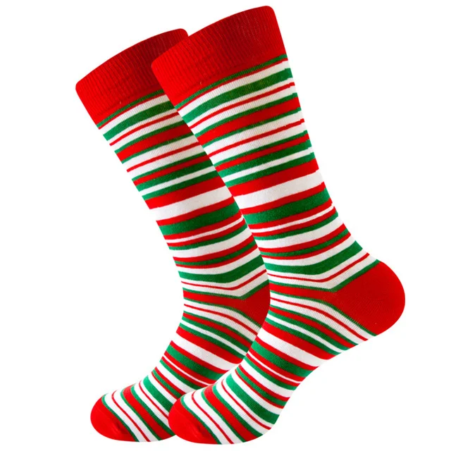 Title 1, Meias de algodão masculinas com tema de Natal M...