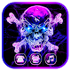 Neon purple skull theme Download on Windows