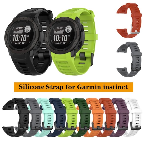 Dây Đeo Silicon Thay Thế Cho Đồng Hồ Garmin Instinct Nhiều Màu Chất Lượng Cao