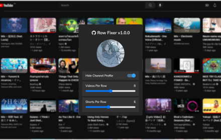 YouTube Row Fixer small promo image