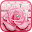 Silver Glitter Diamond Rose Keyboard Theme Download on Windows