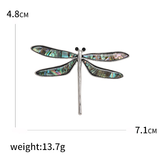 Title 5, Artistic Retro Alloy Emerald Dragonfly Breastpi...