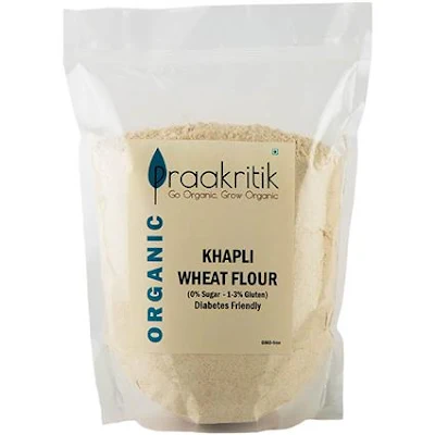 Praakritik Khapli Wheat Atta Organic - 1 kg