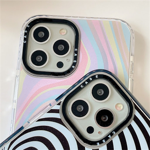 Title 6, Graffiti Watercolor Stripes Shockproof Phone Ca...