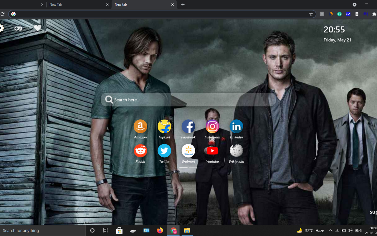 Supernatural Wallpaper HD New Tab Theme Preview image 2