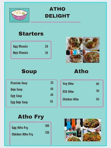 Atho Delight menu 