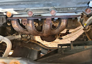 Rust was also found on the exhaust manifold.