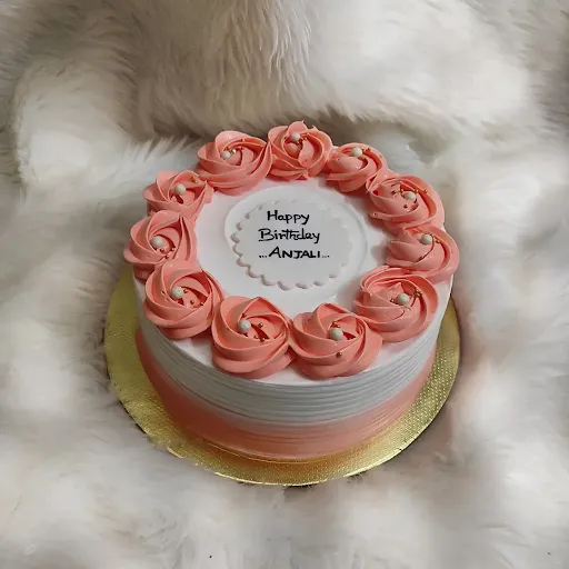 Yummilicious Pink Rosette Cake
