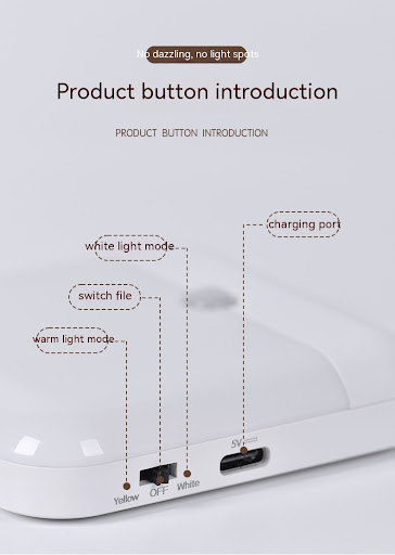 Title 10, Square Smart Two-color USB Charging Induction L...