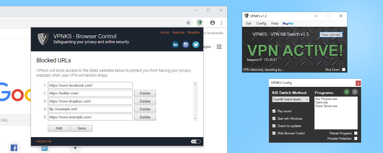 VPNKS Browser Control Preview image 2