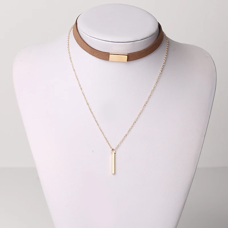 Title 4, Collier ras du cou en métal rétro européen et a...