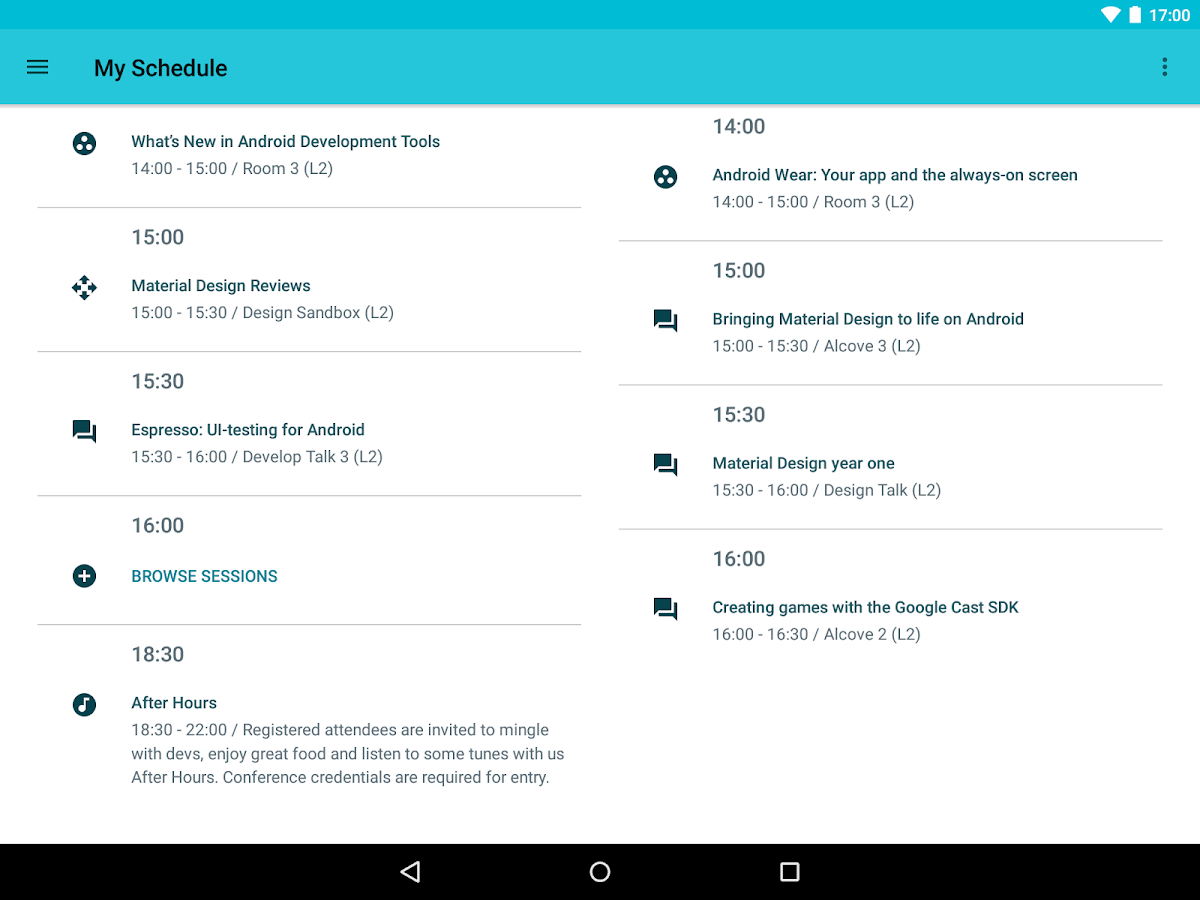    Google I/O 2015- screenshot  