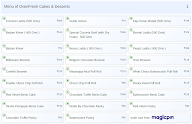 OvenFresh Cakes & Desserts menu 1