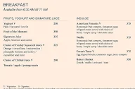 The Cafe @ JW - JW Marriott menu 1