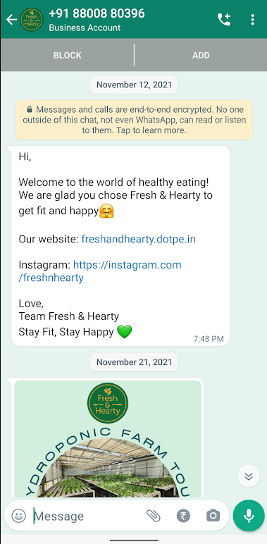 Contoh Welcome Message WhatsApp Broadcast