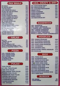 Radha Krishna Pav Bhaji & Fast Food menu 1