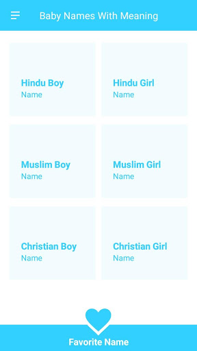 Screenshot Baby Names with Meaning