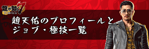 趙天佑のプロフィールと専用ジョブ・極技一覧
