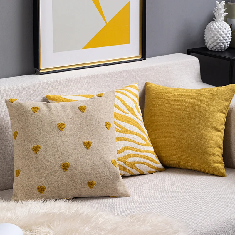 Coussin géométrique pour canapé et chaise, housse décorative, support lombaire pour lit, voiture et bureau, repose-taille