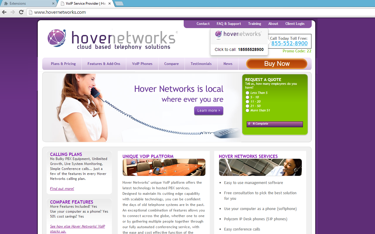 HoverNetworks Click2Call Preview image 0