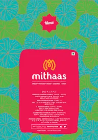 Mithaas Sweets & Restaurant menu 4