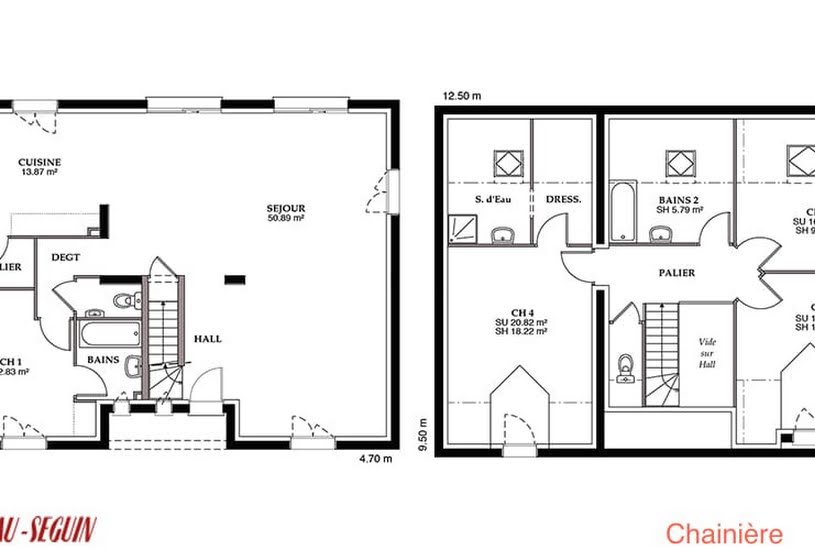  Vente Terrain + Maison - Terrain : 451m² - Maison : 133m² à Coulommes-la-Montagne (51390) 