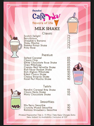 Nandini Cafe Moo menu 1