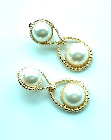 Boucles d'oreilles perles artistiqu - 1