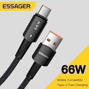 Cáp Sạc Nhanh Essager 66W 6A Usb To Type - C Cho Huawei Oppo Vivo