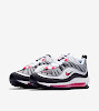 womens air max 98 white solar red reflect silver