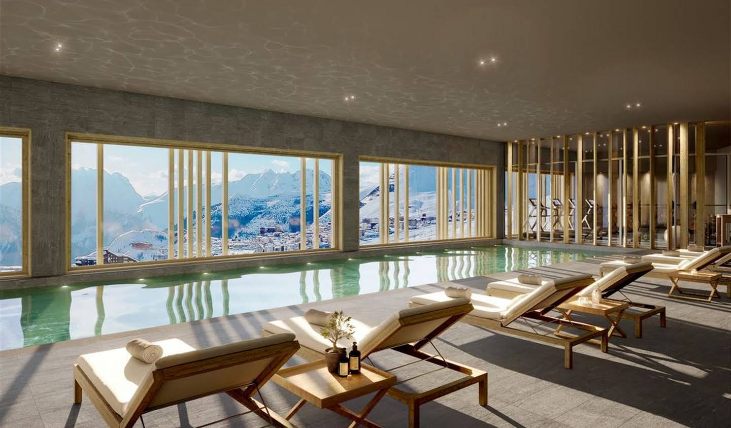 Apartment with terrace and pool L'alpe d'huez