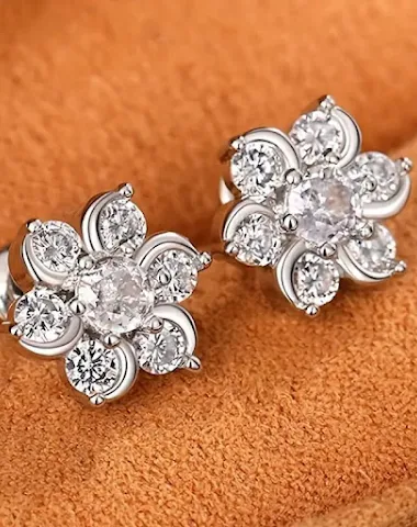 Pendientes Super Zirconia con diseñ - 2