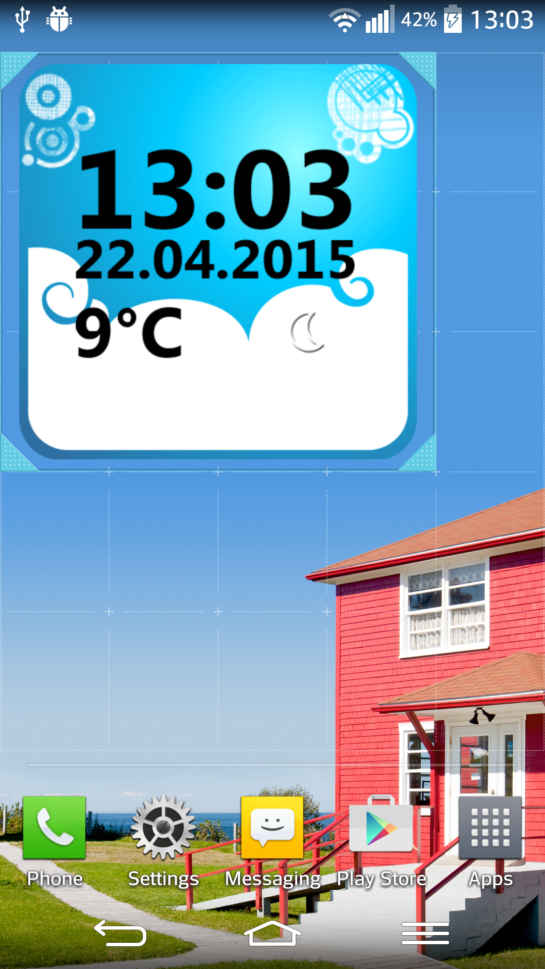 Android application Weather Clock Widget screenshort