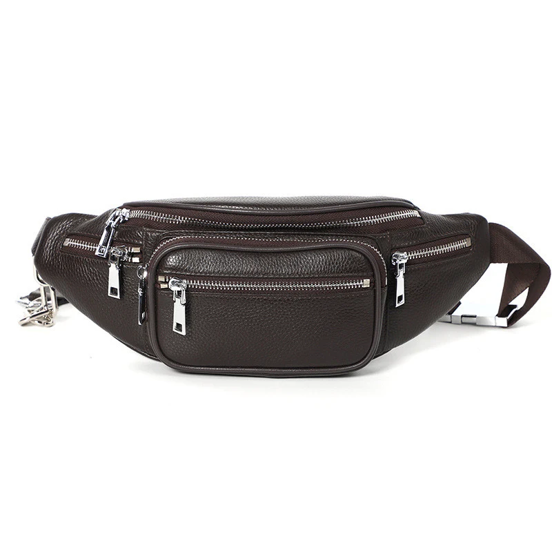 Bolsa Crossbody Unissex de Couro para Peito Feminina. Leve seus pertences com estilo, segurança e praticidade no dia a dia.