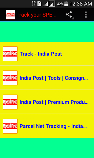 Track Your SPEED POST