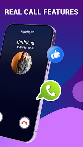 Screenshot Call screen - Fake phone call