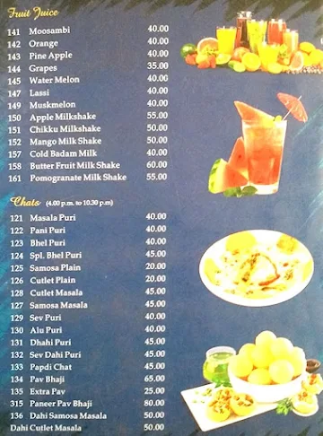 Sri Lakshmi Vaibhav menu 