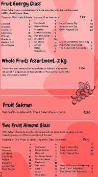 Falhari - A Fruitful Habit menu 3