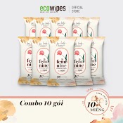 Combo 10 Khăn Ướt Phụ Khoa Dành Cho Nữ Gói 10 Tờ Hương Dịu Nhẹ Cân Bằng Độ Ph Mang Lại Cảm Giác Dễ Chịu