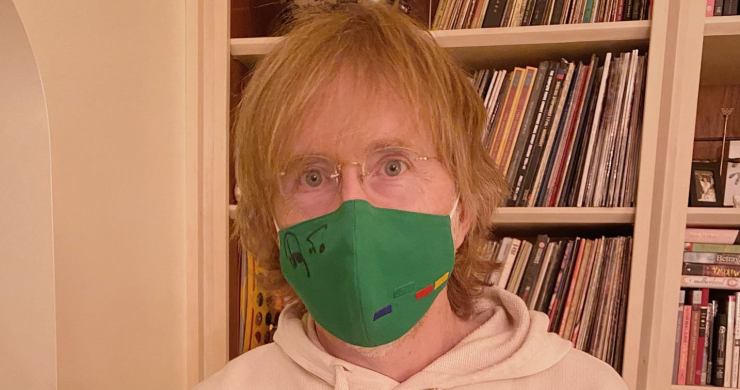 Trey wears a mask made of his clone suit from NYE 2019, for sale to benefit the Divided Sky Fund.  Photo Credit Trey Anastasio Facebook