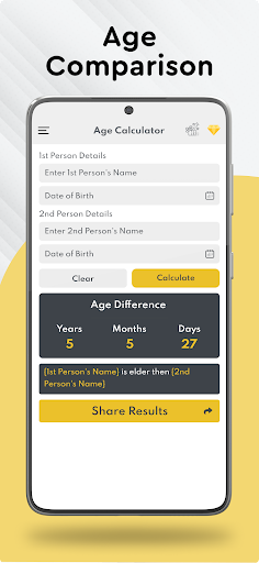 Screenshot Age Calculator - Date of Birth