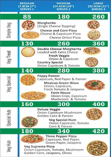 Godly Pizza menu 